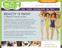 Tablet Screenshot of mollyswaxshop.com